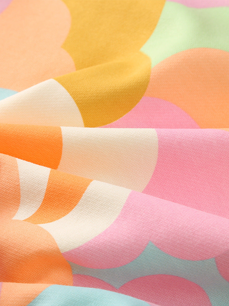 Groovy Clouds Pastel Multi-Color Sweatshirt for Girls & Boys 2-9 Years