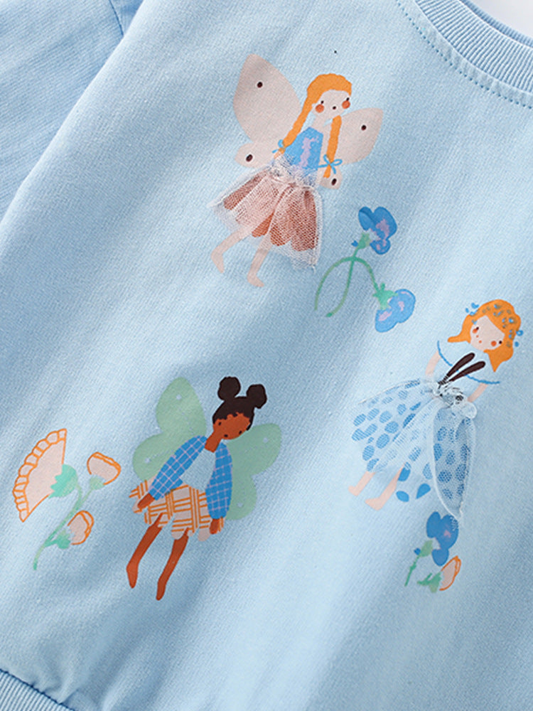 Enchanted Friends Blue Fairy Legging Set for Girls 2-9 Years