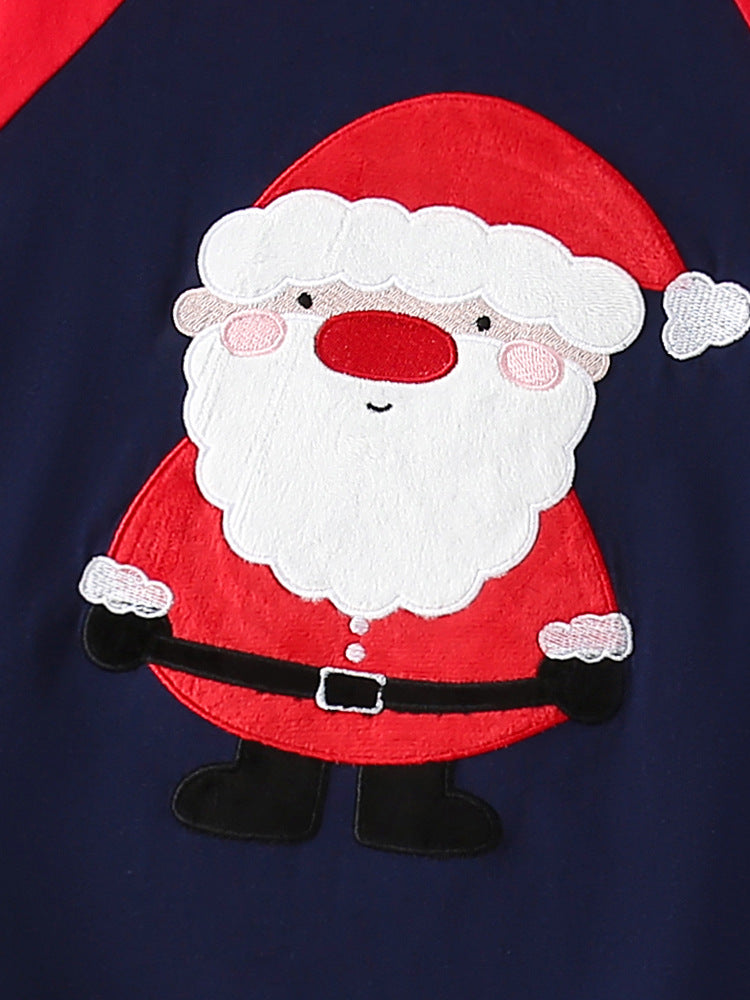 Jolly St. Nick Navy & Red Santa Pajama Set for Girls & Boys 2-9 Years