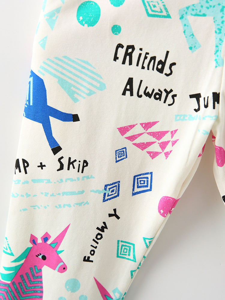 Jump & Skip Unicorn Graphic Leggings for Girls 2-9 Years