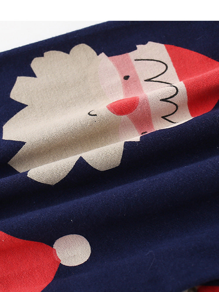 Jolly St. Nick Navy & Red Santa Pajama Set for Girls & Boys 2-9 Years