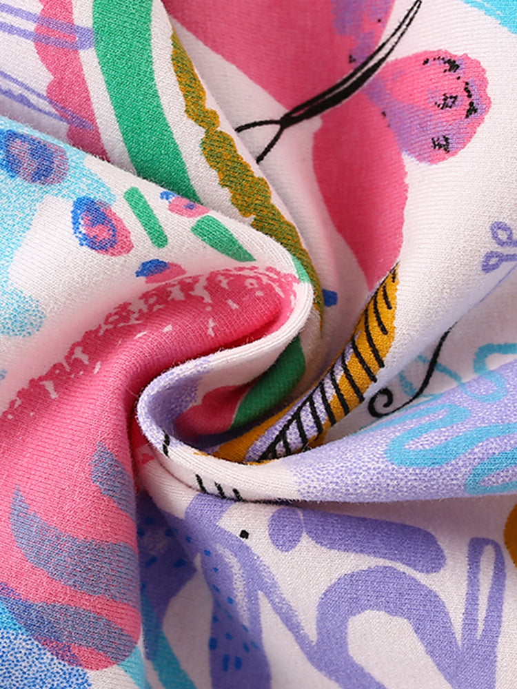 Artistic Adventure Colorful Print Sweatshirt Dress for Girls 2-9 Years