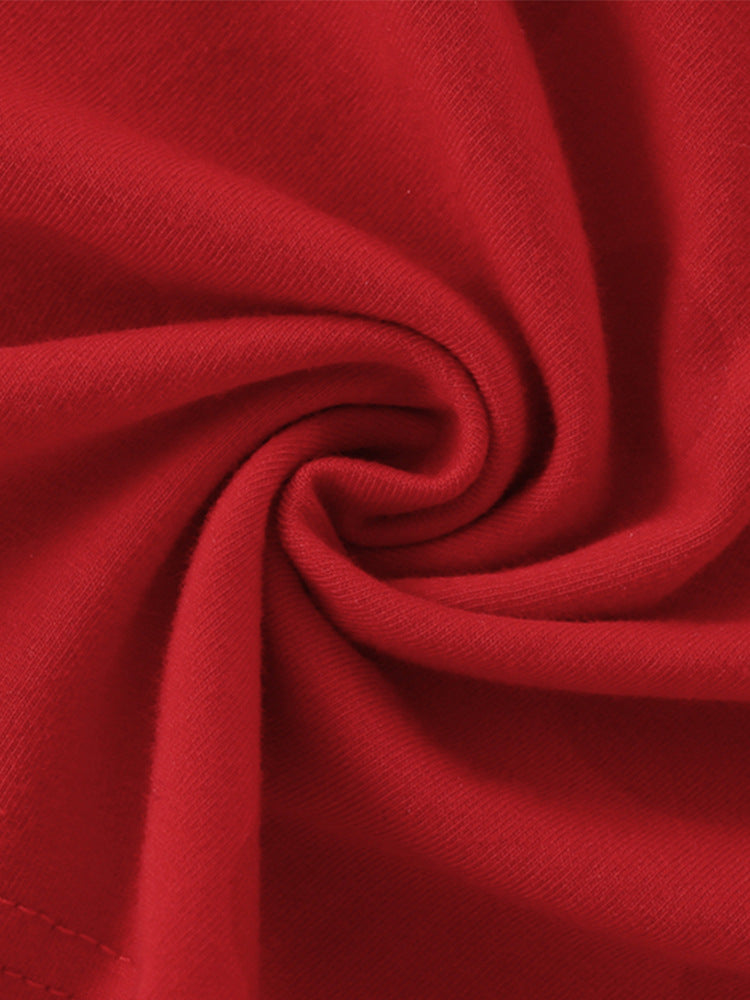 Holiday Friends Red Appliqué Dress for Girls 2-9 Years