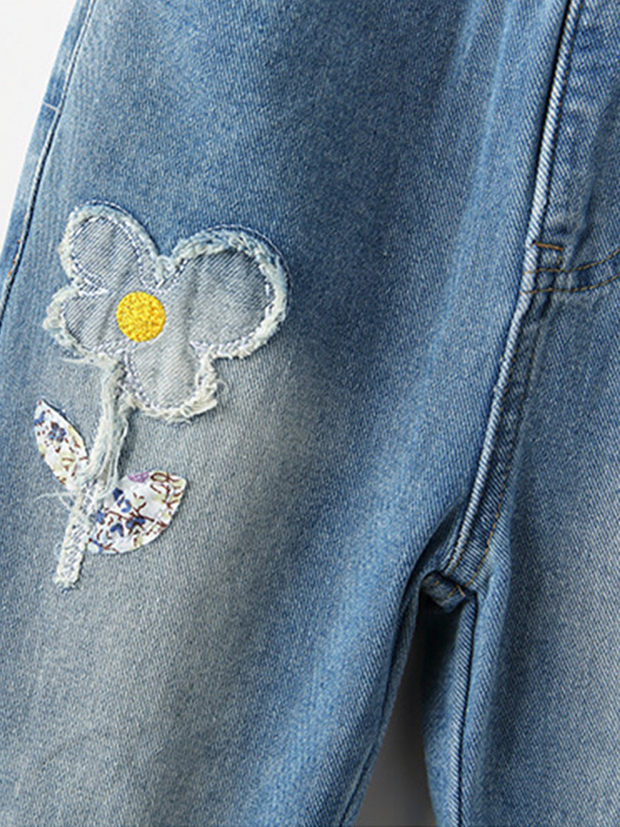 Sparkle Pals Sequin Appliqué Jeans for Girls 2-9 Years