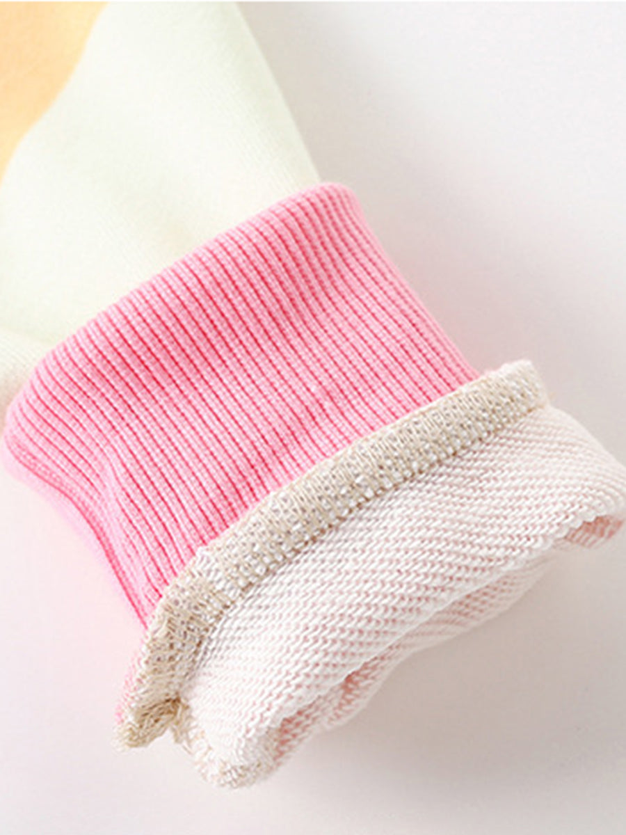 Pastel Waves Multi-Color Zip-Up Hoodie for Girls & Boys 2-9 Years