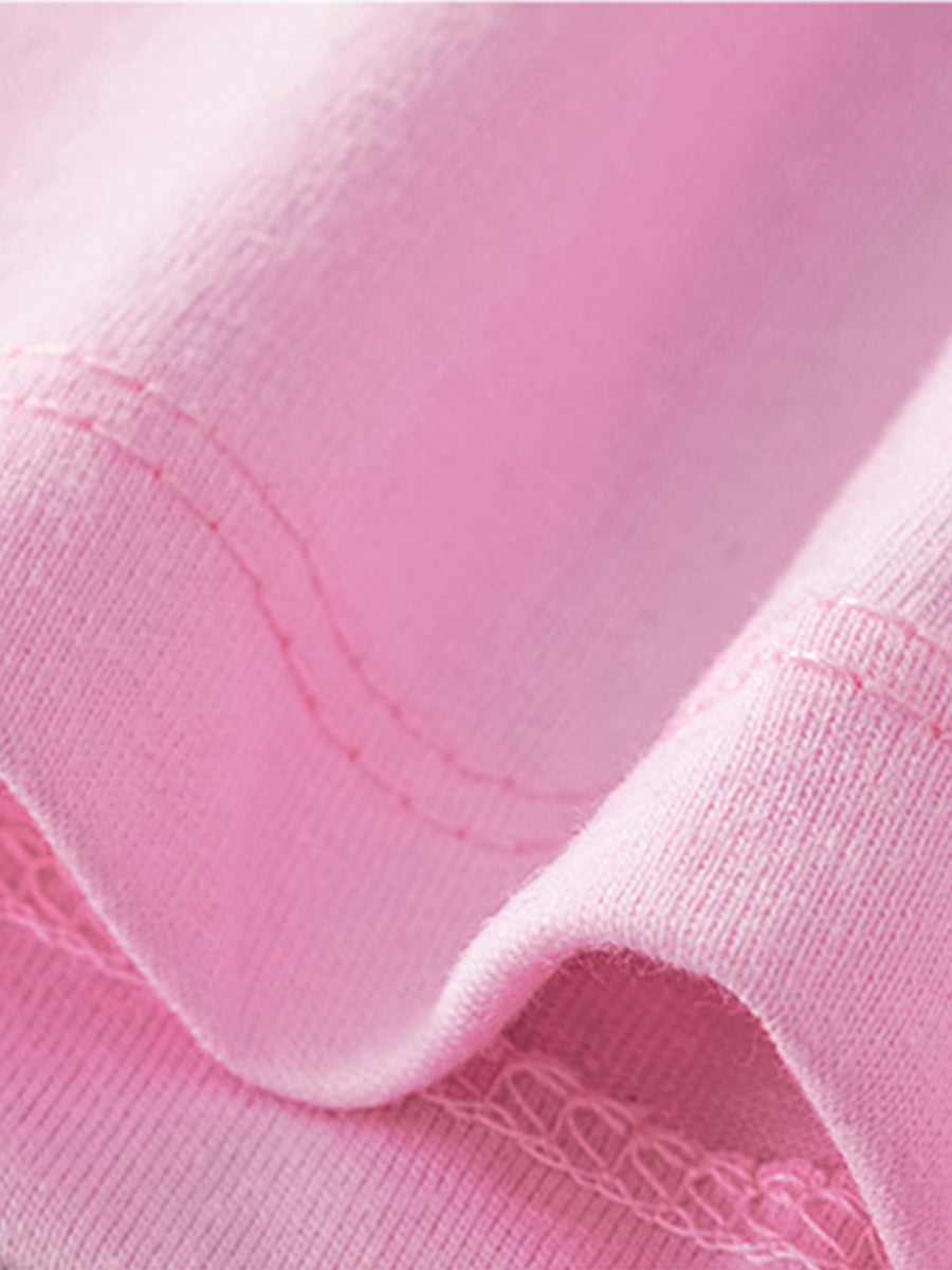 Starry Santa Pink & Gold Star Pajama Set for Girls 2-9 Years