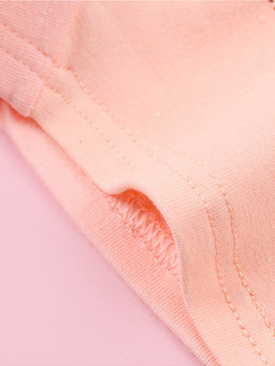Sweet Bunny Peach Assorted Boyshorts (4-Pack) for Girls