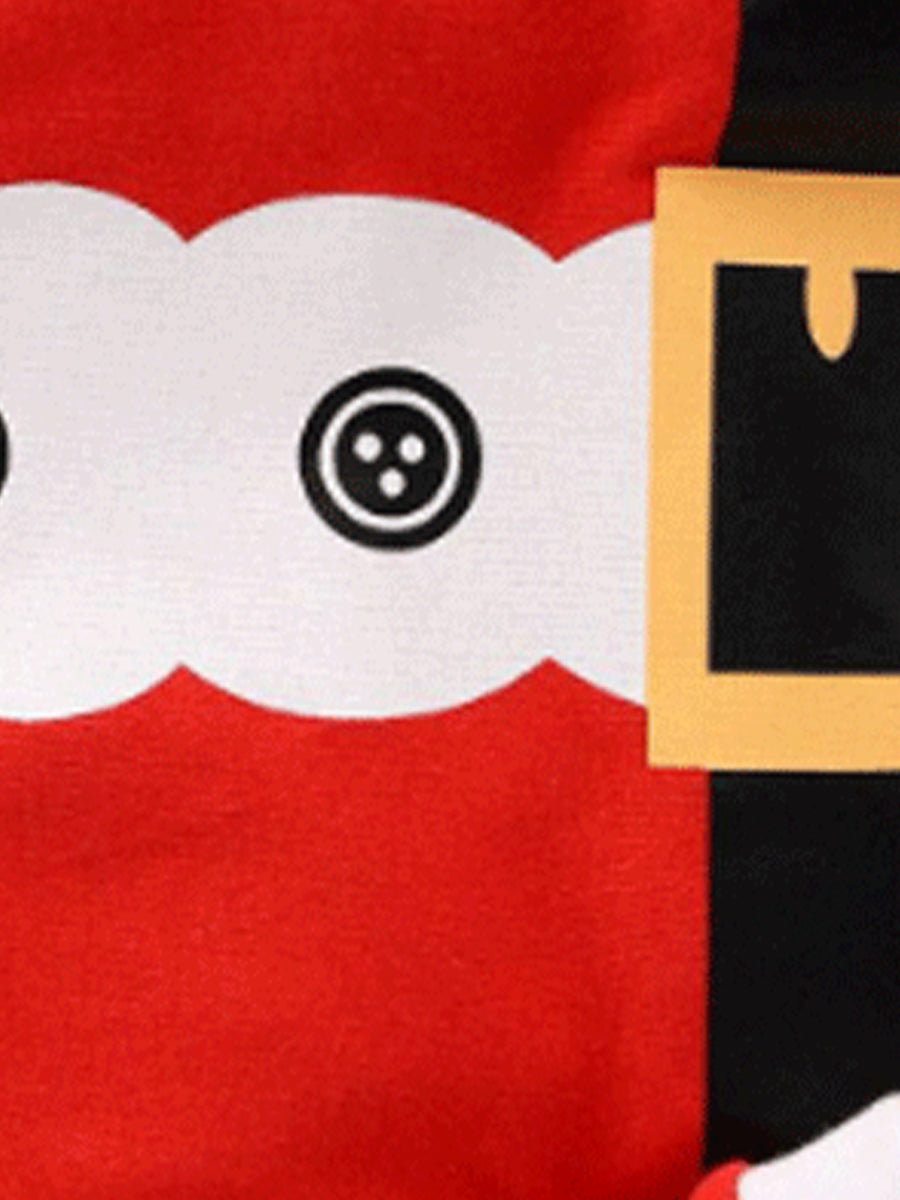 Santa's Helper Red Costume Pajama Set for Girls & Boys 2-9 Years