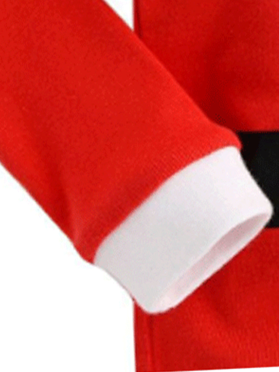 Santa's Helper Red Costume Pajama Set for Girls & Boys 2-9 Years