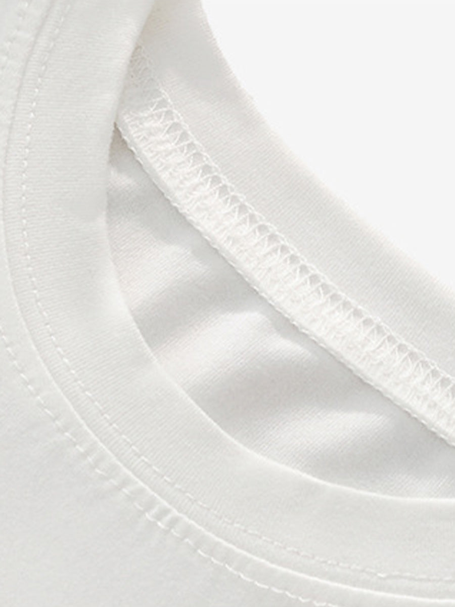 Merry & Bright White Christmas Tree Pajama Set for Girls & Boys 2-9 Years