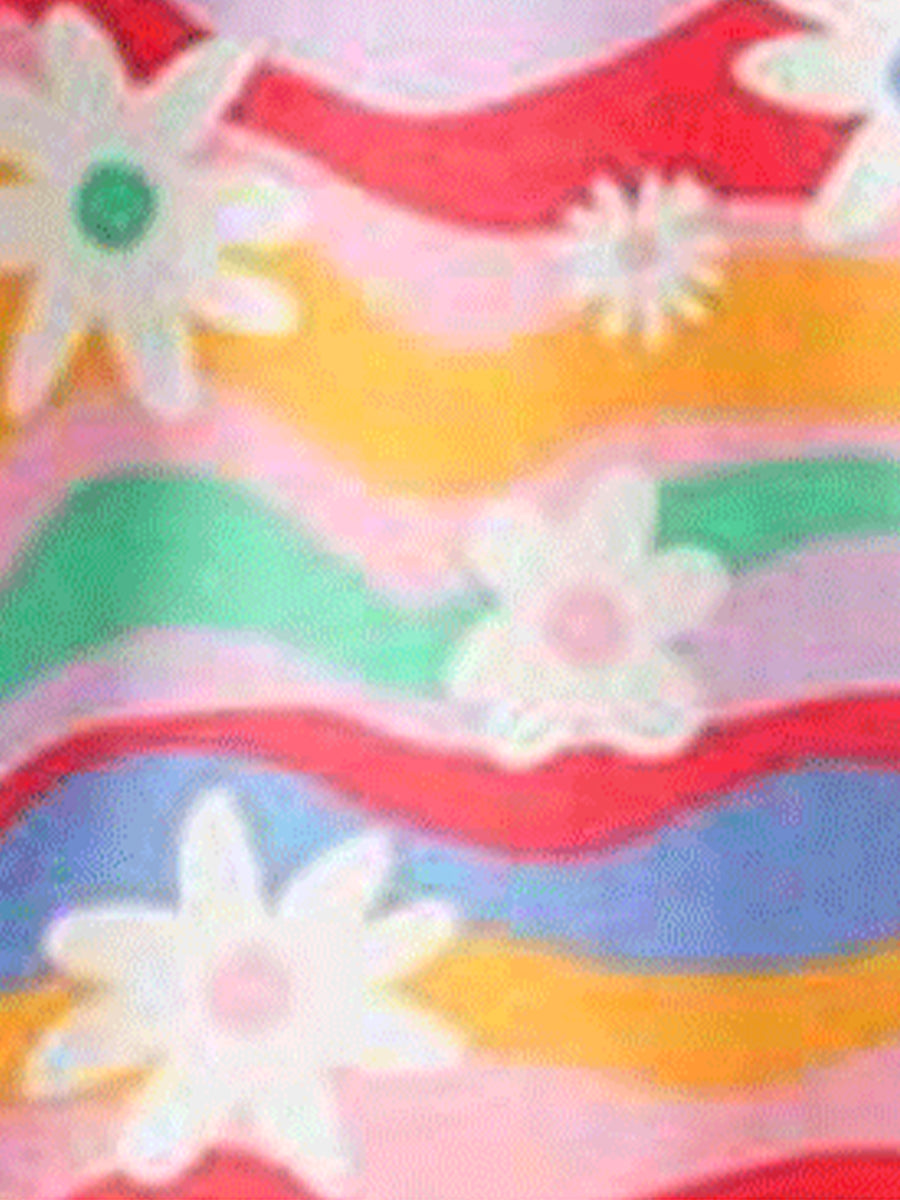 Daisy Dreamland Rainbow Wave Pajama Set for Girls 2-9 Years