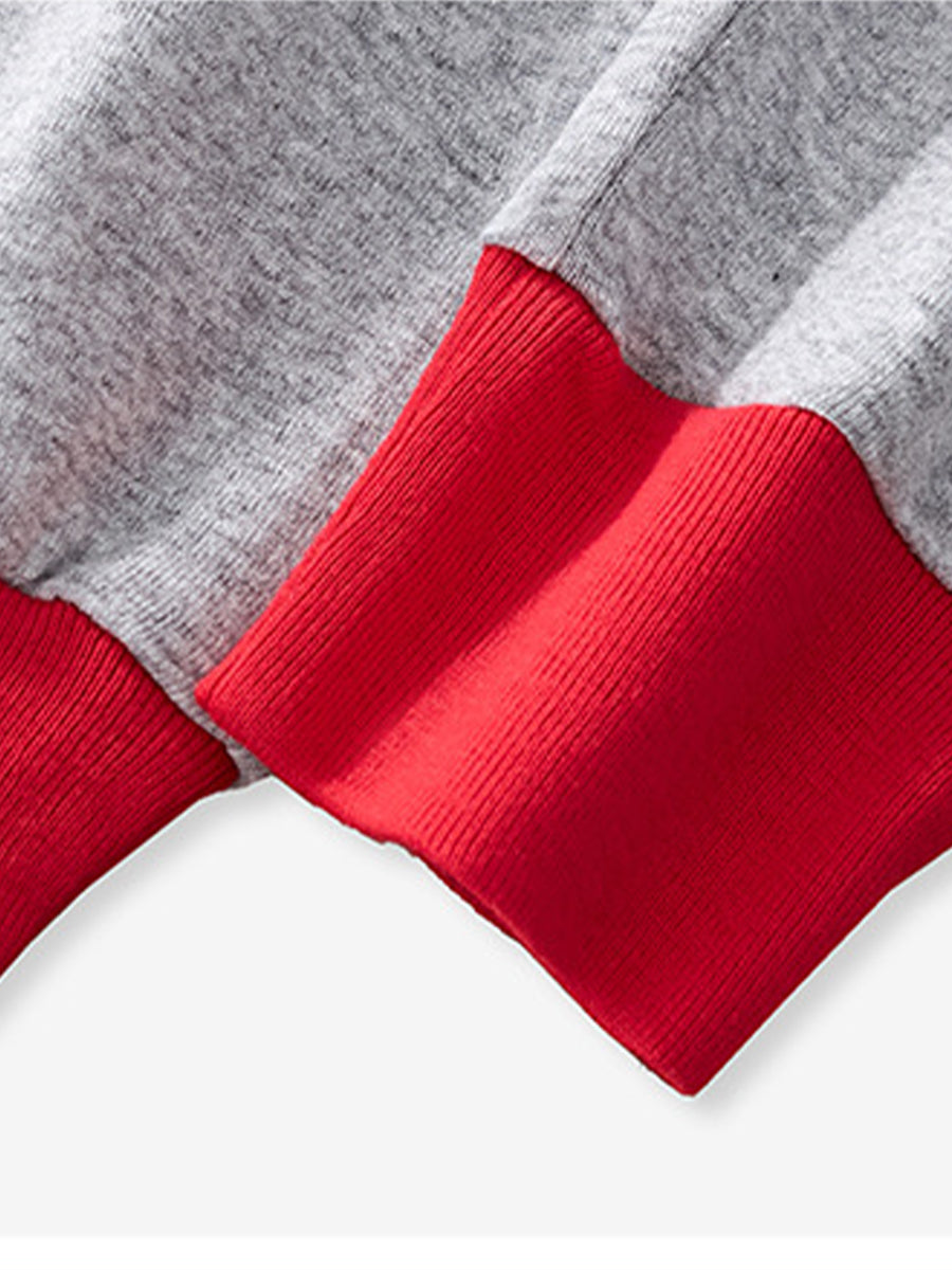 Cozy Santa Grey Christmas Pajama Set for Girls & Boys 2-9 Years