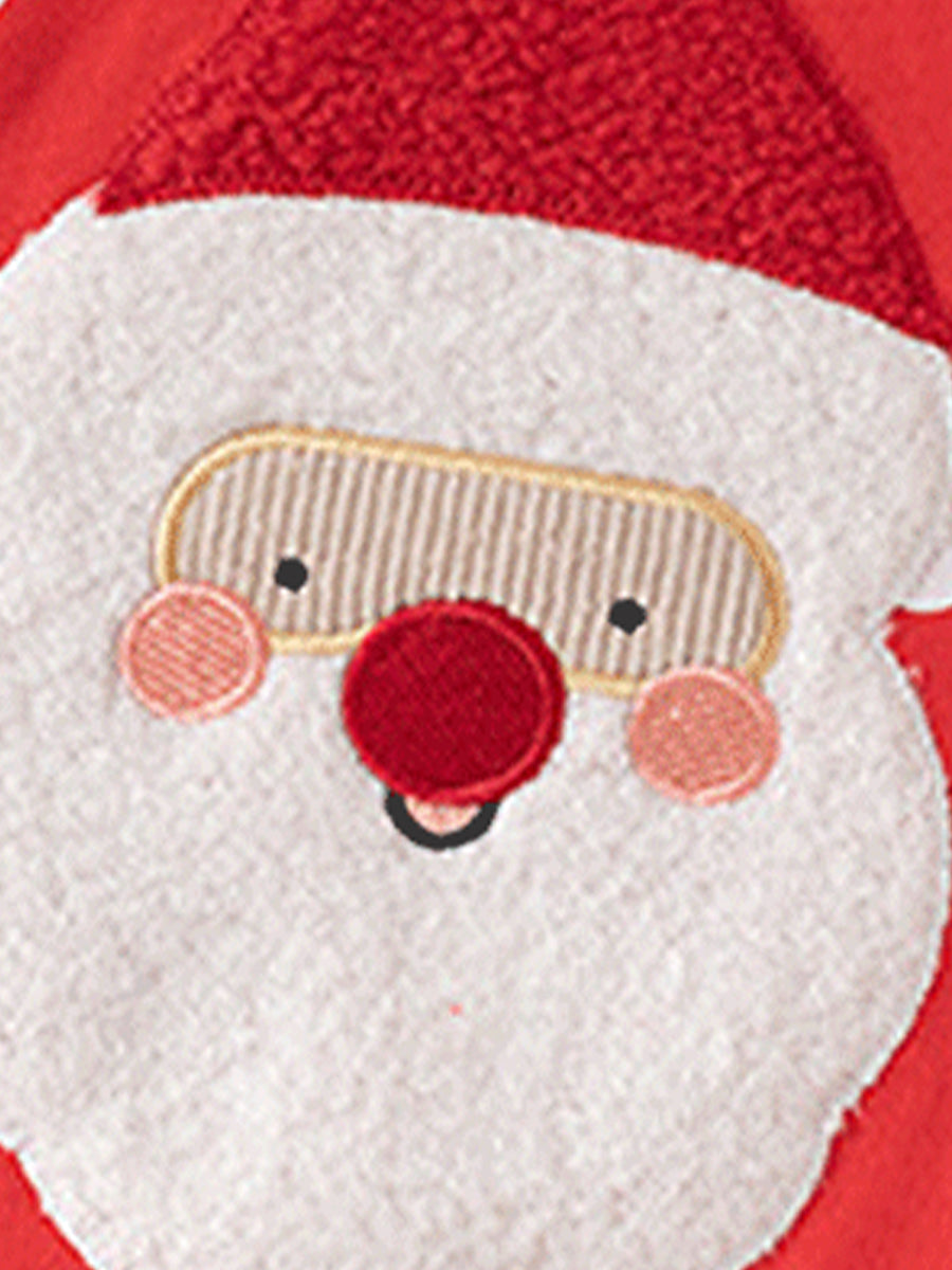 Jolly Santa Red Polka Dot Pajama Set for Girls & Boys 2-9 Years