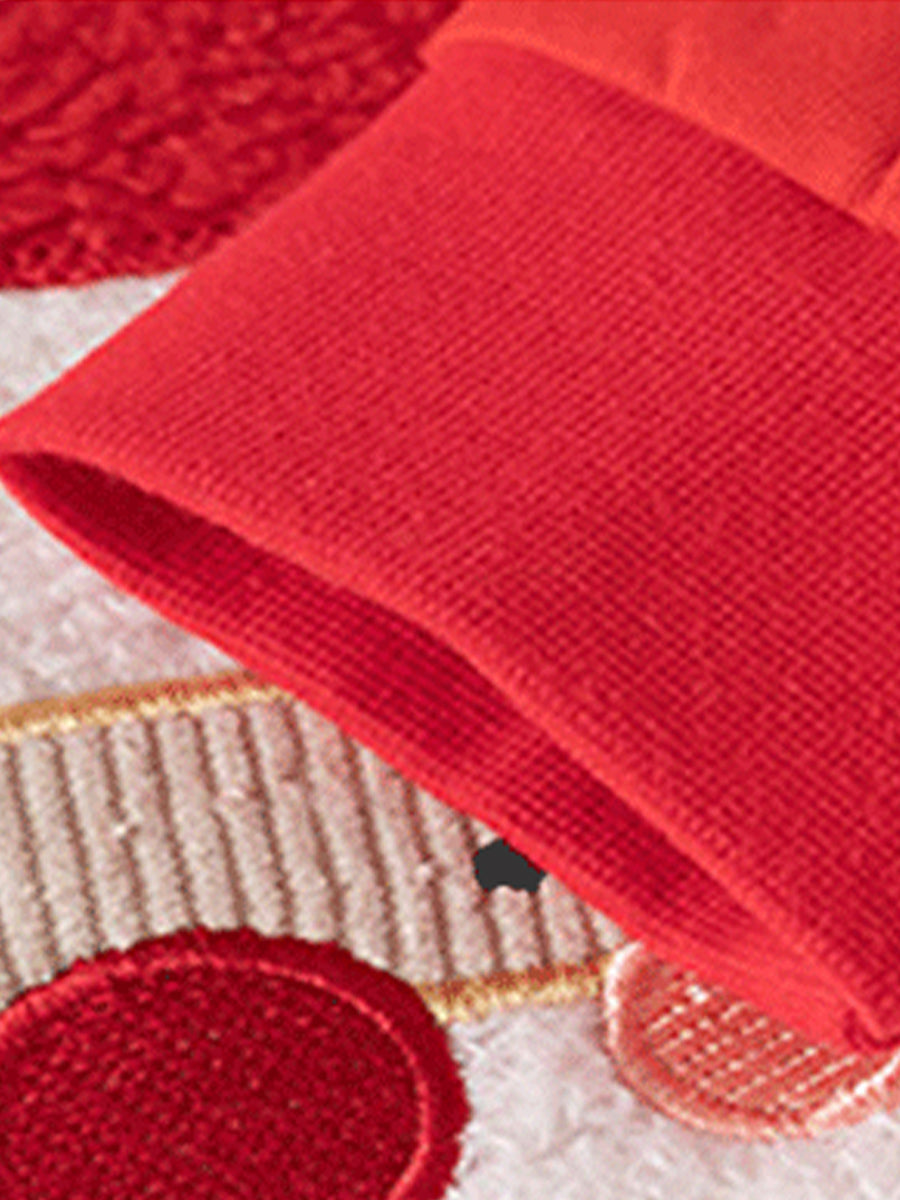 Jolly Santa Red Polka Dot Pajama Set for Girls & Boys 2-9 Years