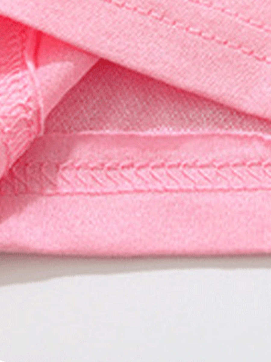 Sweet Santa Pink & Polka Dot Pajama Set for Girls 2-9 Years