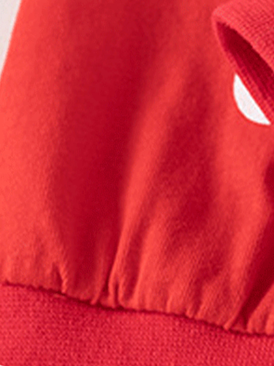 Jolly Santa Red Polka Dot Pajama Set for Girls & Boys 2-9 Years