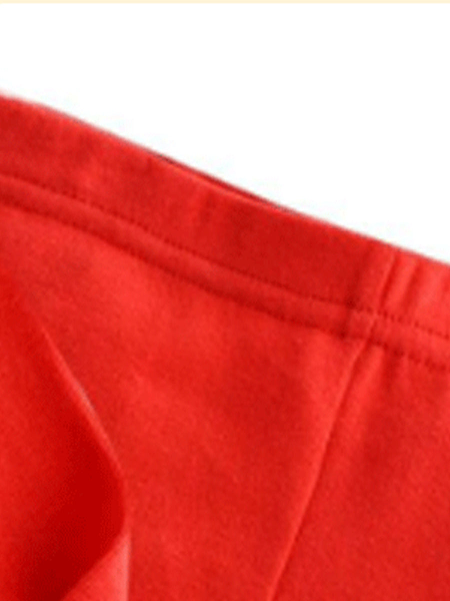 Santa's Helper Red Costume Pajama Set for Girls & Boys 2-9 Years